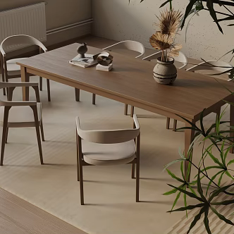 Modern table combination 3d model