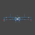 Advanced Modern Fighter Jet With Aerodynamic Design Multiple Engines And Wing Lights