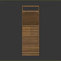 Wooden Lounge Chair With Slatted Back And Seat For Outdoor Patio Relaxation