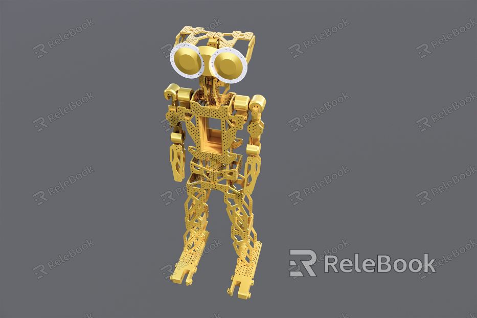 Modern robot yellow model