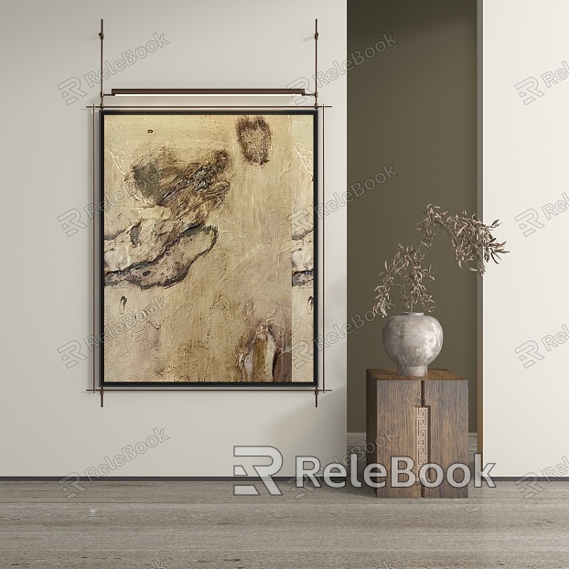 Abstract Hanging Paintings model