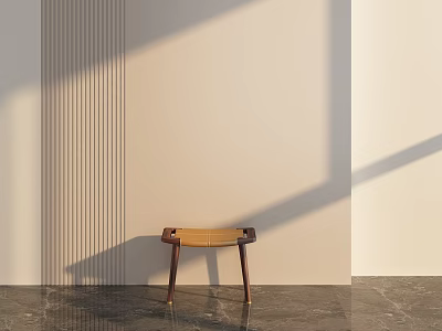 Modern Makeup Stool 3d model