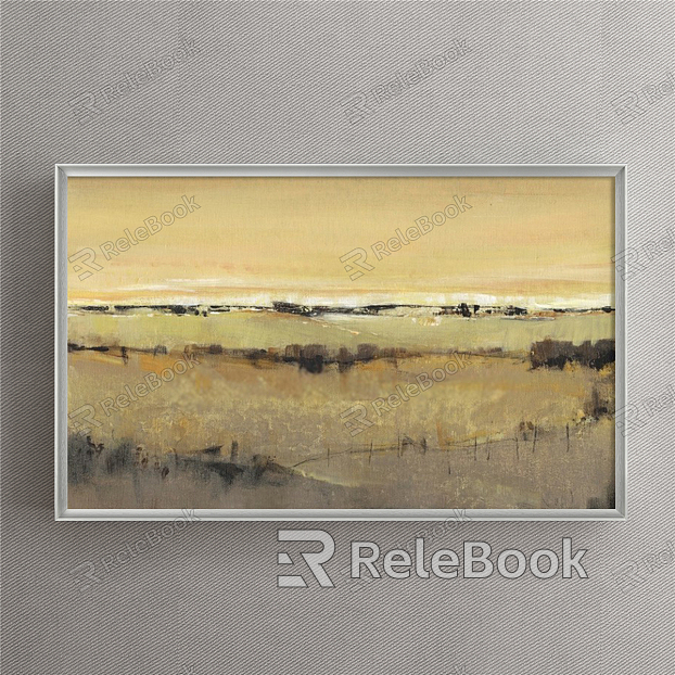 American Landscape Painting Brown Living Room Natural Landscape model