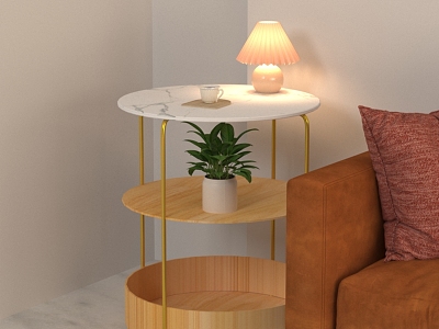 Sofa coffee table corner table model