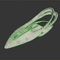 Modern Spaceship Spacecraft Spacecraft 3d model