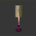 Decorative Lit Candle With Flame On Metal Candle Holder For Home Living