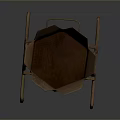 Rusty Metal Wheelbarrow With Vintage Iron Frame And Rustic Structure Design