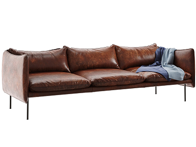 Modern three-seat sofa model