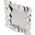 Decorative Round Frame Mirror In Living Room With Sofa Coffee Table And Floor Lamp