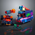 Hyundai Homemade Armed Vehicle Modified Vehicle Modified Chariot 3d model