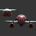 Modern toy airplane airplane 3d model