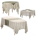 Stylish Linen Tablecloths With Floral And Solid Designs For Dining Tables