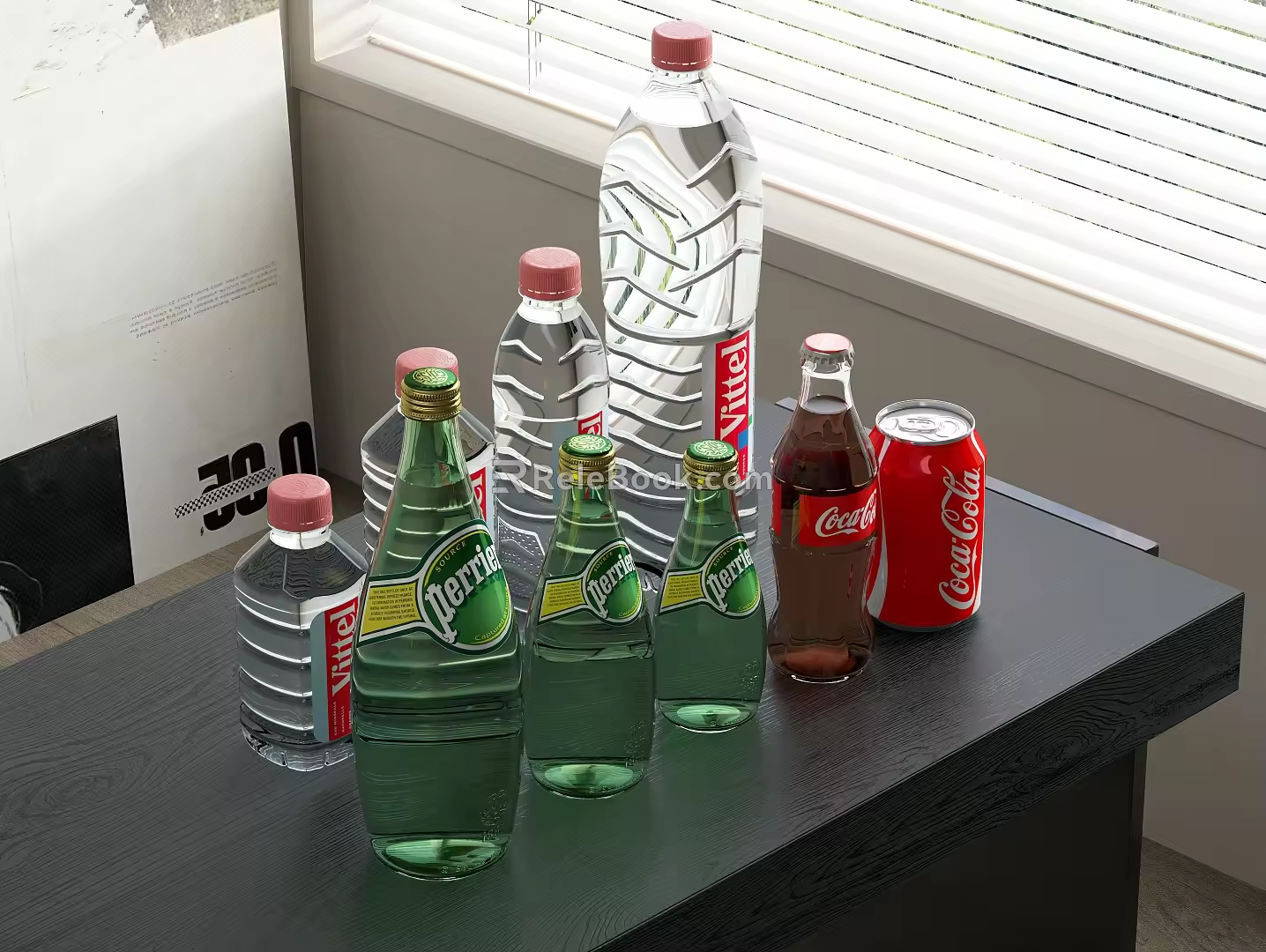 Drink Coke Sprite Mineral Water 3d model