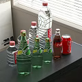 Drink Coke Sprite Mineral Water 3d model