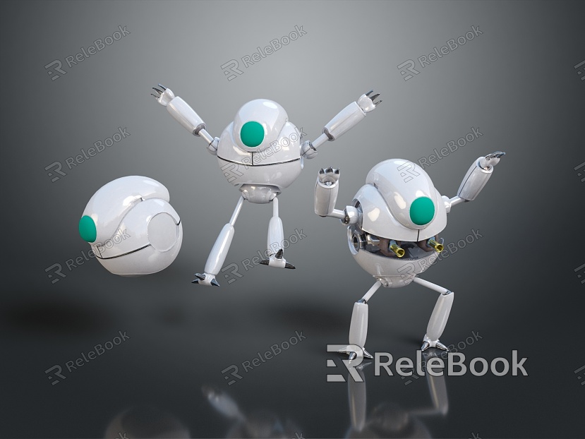 Robot Robot Assistant Small Robot Robot Butler Robot Butler Figure Game Figure model