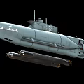 Modern Realistic Submarine 3d model