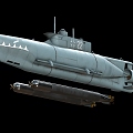 Modern Realistic Submarine 3d model