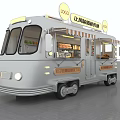 Commercial Outdoor Mobile Food Cart With Logo City Mobile Coffee Service And Fresh Food