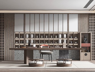 New Chinese Tea Room 3d model