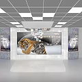 Modern Computer Monitor Showcase Featuring Large Screen And Digital Display Design