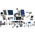 Comprehensive Medical Equipment Collection Featuring Patient Beds Surgical Tools and Clinical Devices