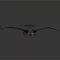 3D Female Character Model With Cat Ear Headpiece Gray Bodysuit Red Belt Arms Outstretched Pose