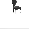 Elegant Gray Velvet Leisure Chair With Oval Backrest And Silver Carved Legs