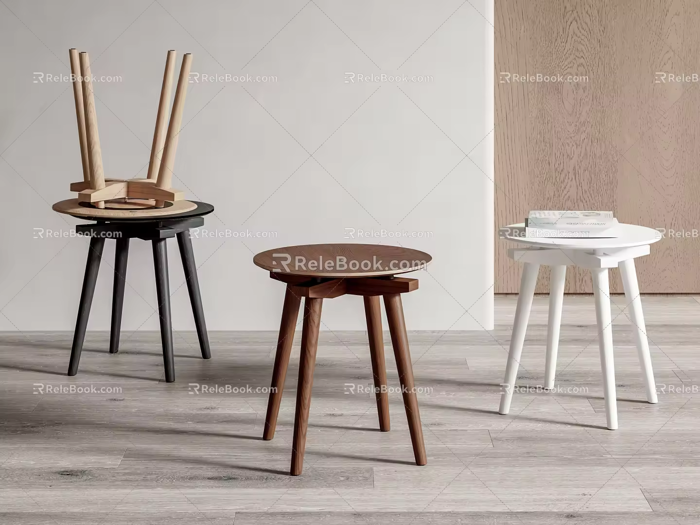 Nordic Stool 3d model