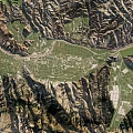 Comprehensive Aerial Planning of Mountain Surrounded River Valley with Green Urban Layout