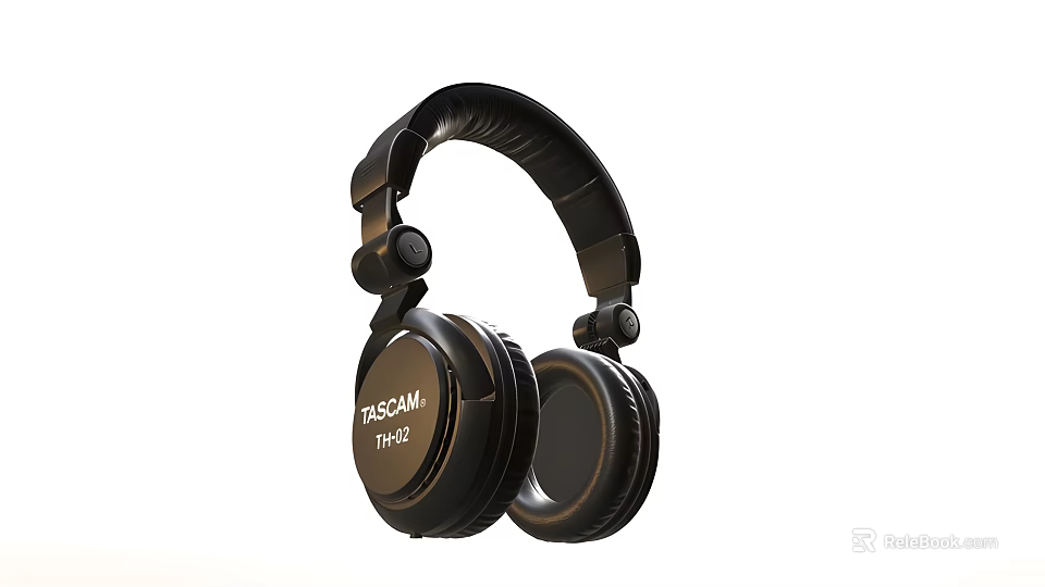 Smart Machine Over Ear Headphones With Comfortable Ear Cups And Sleek Black Design 3d model 