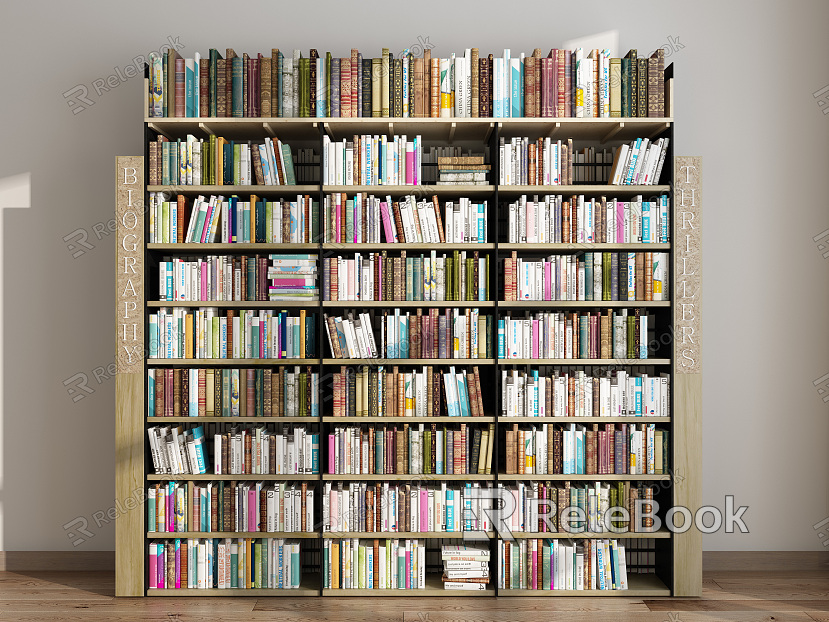 Modern Bookcase Wooden Bookcase model