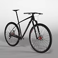 SYNDIC Black Gray Mountain Bike Frame With Red Brakes And Off Road Wheels