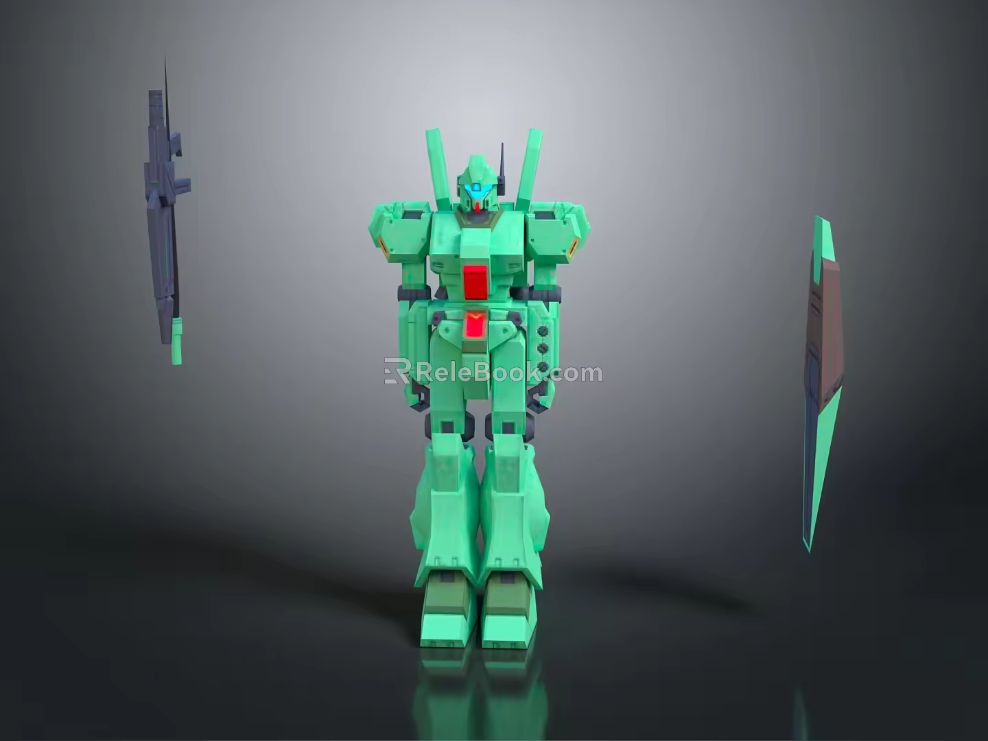 Modern Robot Mech Warrior Machine Battlearm Mechanical Battlearm Machine Warrior 3d model
