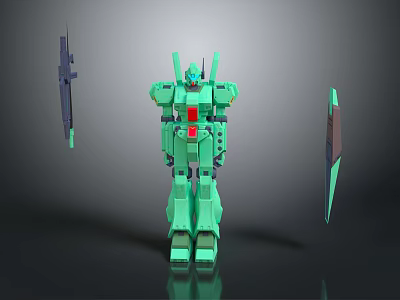 Modern Robot Mech Warrior Machine Battlearm Mechanical Battlearm Machine Warrior 3d model