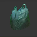 Blue Reusable Plastic Shopping Bag For Daily Use And Storage