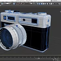 Vintage Yashica Digital Camera With Silver Body And Xenar Lens Design