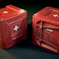 Heavy Duty Orange Hardware Tools Storage Case With Metal Mechanical Structure