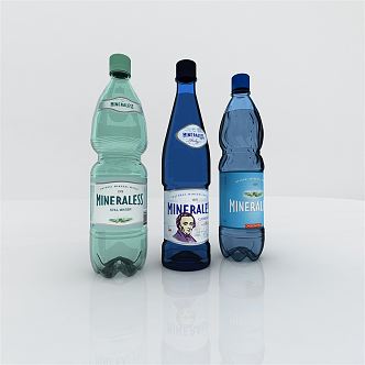 Modern mineral water drink mineral water 3d model