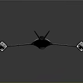 Futuristic Aerodynamic Spacecraft With Sleek Wings And Silver Black Design For Space Exploration