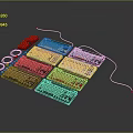 Assorted Wired Keyboards with Various Colors and Designs for Electronic Devices