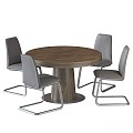 Table and Chair Combination BoConcept lausanne GRANADA Table and Chair 3d model