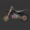 Motorcycle Two-wheeled Motorcycle Cross-country Motorcycle Road Race Motorcycle Motor Vehicle Transport 3d model