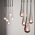 Modern chandelier combination 3d model