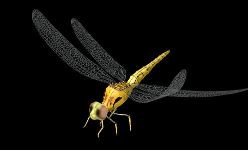 modern dragonfly 3d model