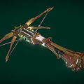Cartoon crossbow game equipment toxic crossbow wooden crossbow bow arrow crossbow PBR material crossbow long range weapon cold weapon hunting 3d model