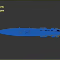 Detailed Aerospace Missile 3D Model Featuring Brown Body And Structural Parts