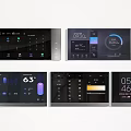 Smart Switch Panels With Touch Screen Multiple Control Interfaces Temperature And Time Display Functions