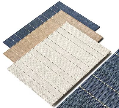 Quiet outdoor carpet Rectangular carpet Fabric carpet Striped carpet 3d model