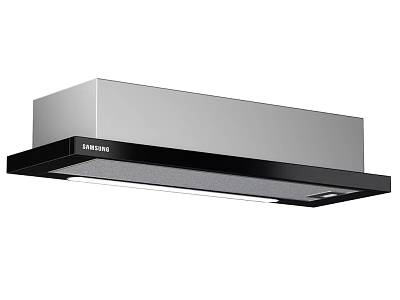 Modern SAMSUNG Silver And Black Range Hood Kitchen Appliance With Sleek Design 3d model