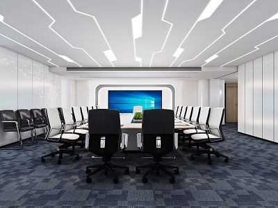 Modern Conference Room 3d model